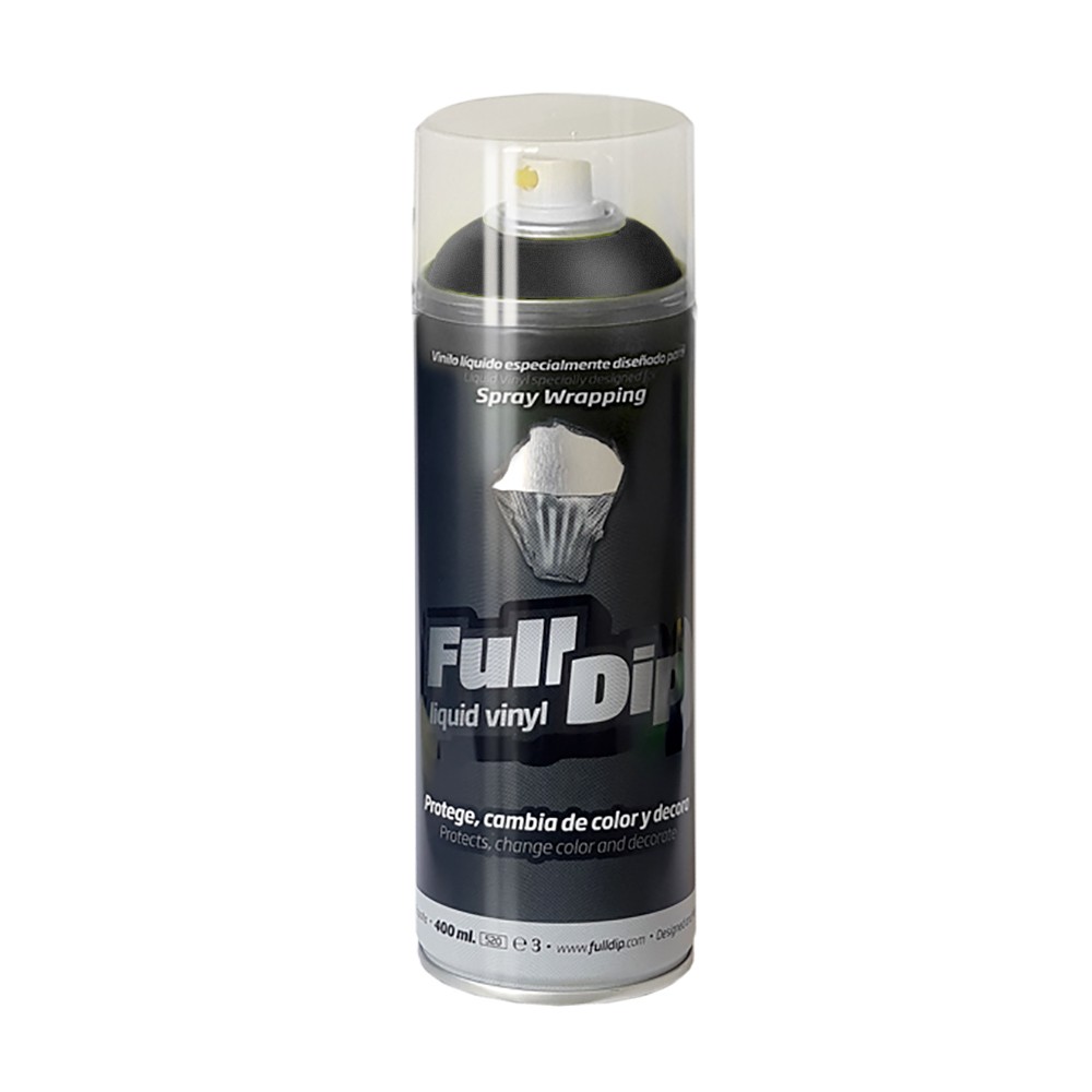 Full Dip Hyper Black Metallic Spray 400ml - Vinilo Líquido - DecoElx