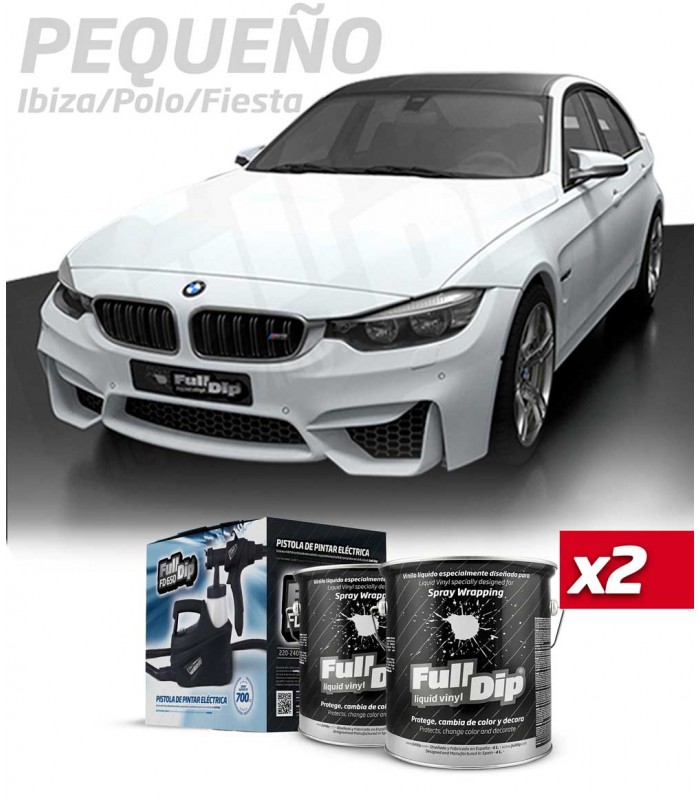 Kit Pinta Tu Coche Compacto Color Blanco