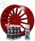 Pack 4 Sprays de 400ml Color ROJO CARMÍN + 1 Spray BRILLO