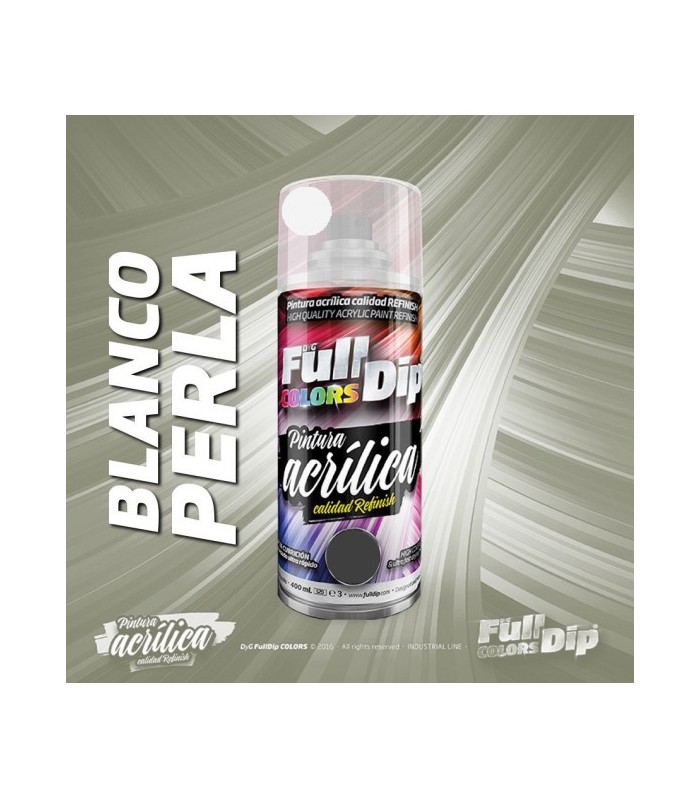 Pintura ACRÍLICA Spray 400ml BLANCO PERLA CANDY - FullCarX - FullDip